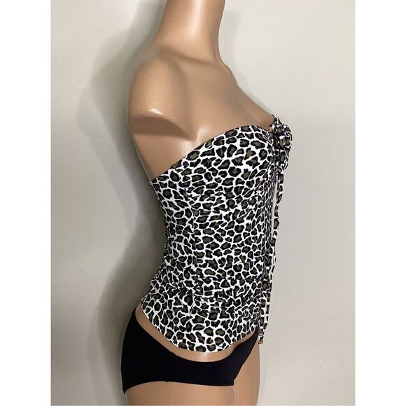 New. Michael Kors animal print tankini set. $159. XS-top/S-bottom - Picture 5 of 13